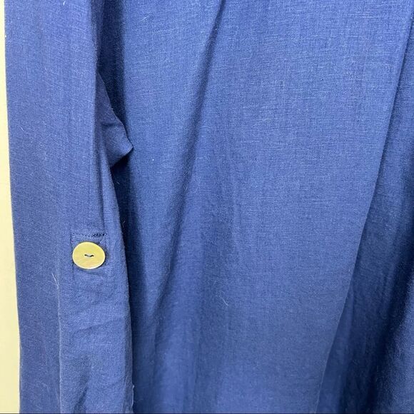 Pennington’s Blue Linen Shirt Size 1x - Picture 7 of 11
